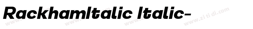 RackhamItalic Italic字体转换